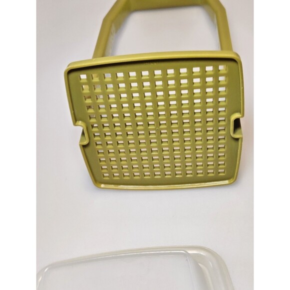 Vintage Tupperware 1330-6 Pickle Keeper Pick-A-Deli Olive Green - 3 Pieces - Picture 6 of 14
